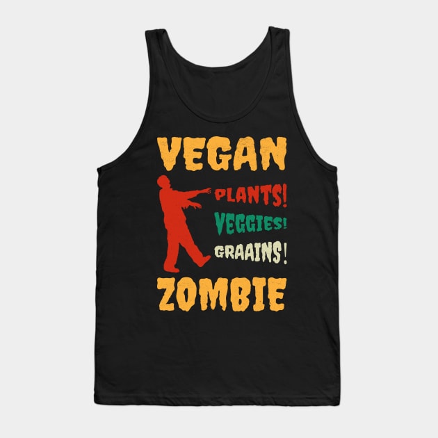 Vegan Zombie Tank Top by MZeeDesigns